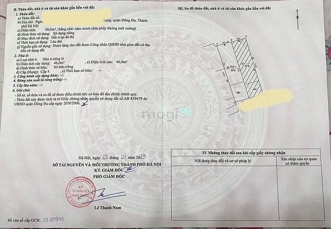 Hình ảnh Bán nhà Lê Duẩn, 60m2, mt 3,7m, ngõ ba gác, 4,4 tỷ
