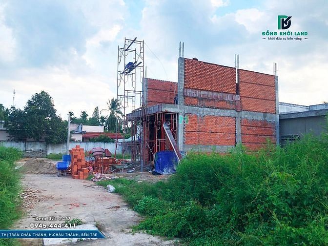 Hình ảnh Đất ngay T.T Châu Thành, Sổ đỏ - Thổ cư . DT 73m2 (ngang 5m).