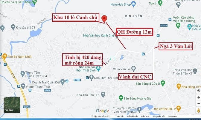 Hình ảnh Cần bán gấp lô đất thuộc thôn Cánh Chủ-Xã Bình Yên-huyện Thạch Thất