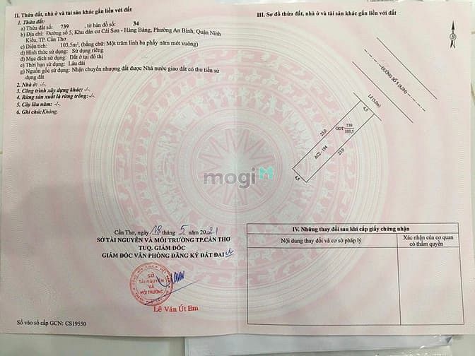 Hình ảnh Bán Nền Đường Số 5 KDC Hồng Phát A, P.An Bình, Q.Ninh Kiều, Tp CT