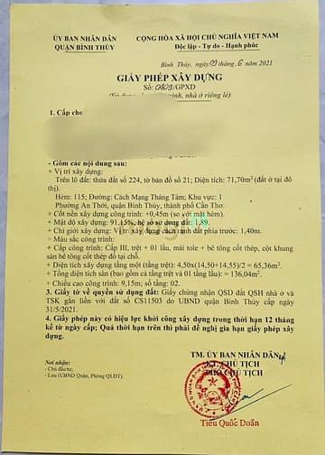 Hình ảnh bán nền thổ cư hẻm 115 cách mạng tháng 8 p.an thới quận bình thủy