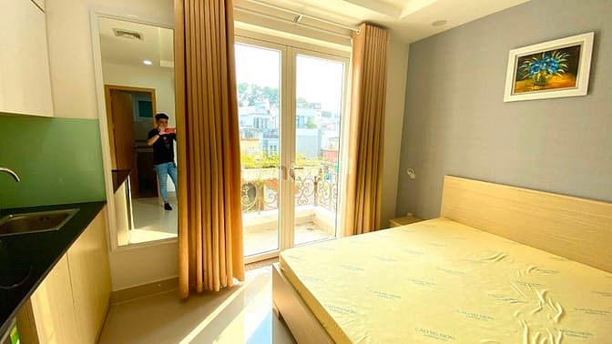 Hình ảnh Mb6623 nạp rút nhanh chóng studio full nội thất có ban công rộng tại quận 3