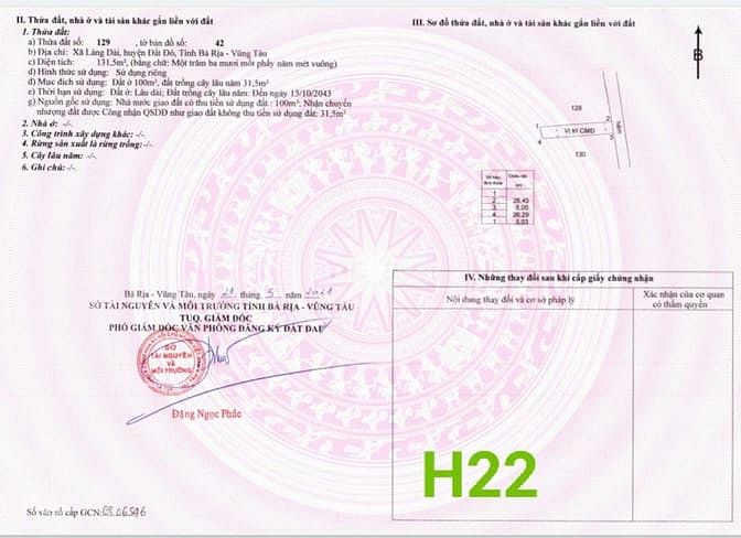 Hình ảnh Đất nền Sổ đỏ thổ cư, liền kề sân bay Hồ Tràm. Giá chỉ từ 6,9tr/m2