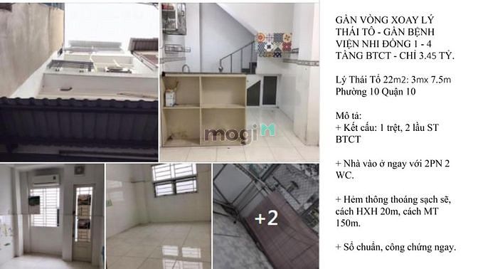 Hình ảnh Quận 10 - Lý Thái Tổ - 88 m2 sử dụng - 3.45 tỷ - hẻm ba gác