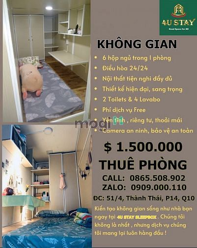 Hình ảnh Sleepbox cao cấp giá rẻ Quận 10