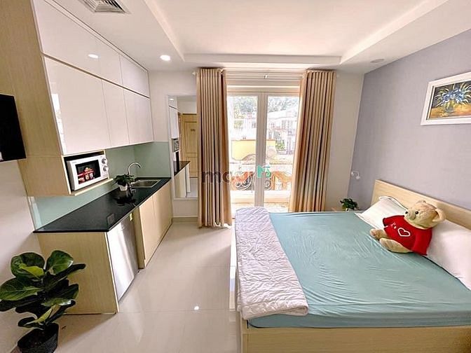 Hình ảnh Mb6623 nạp rút nhanh chóng Studio Banlcony siêu rộng, full nội thất sát CV Lê Văn Tám Q1
