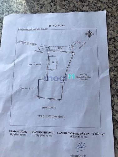 Hình ảnh Cần bán đất mặt tiền đường đường phạm Hồng thái ,F10 đà lạt