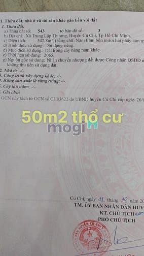Hình ảnh Tôi cần bán lô đất MT đường nhựa lớn xã Trung Lập Thượng