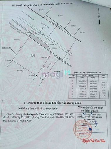 Hình ảnh Bán đất 15x 17 góc 2MT phường Tam Phú, Thủ Đức