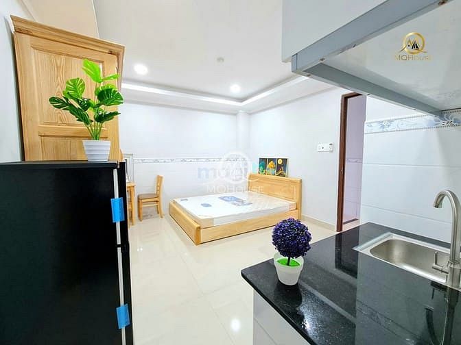 Hình ảnh Mb6623 nạp rút nhanh chóng mini cửa sổ lớn thoáng, full nội thất gỗ, gần Vạn Hạnh Mall.