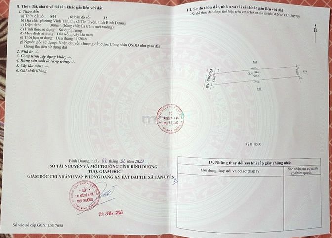 Hình ảnh Bán đất vsip2 vĩnh tân Tân Uyên