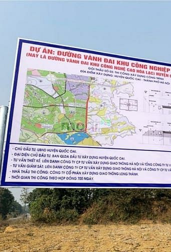 Hình ảnh Bán 180m2 đất đẹp cách Hoà Lạc 5 phút, chỉ 1.19 tỷ (bằng căn chung cư)