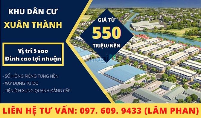 Hình ảnh Đất nền KDC Xuân Thành ấp 4 xã Nha bích, DT 6 x17 ( full tc ) 550TR