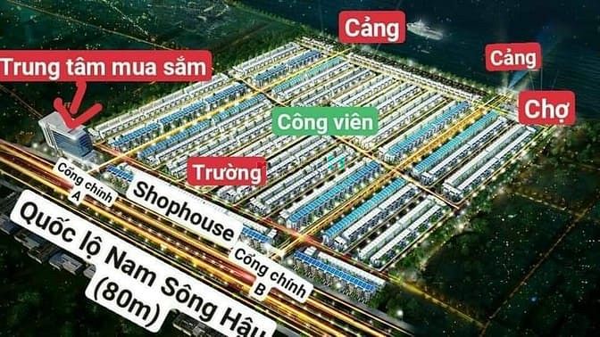 Hình ảnh Khu đô thị vạn phát ven sông hậu