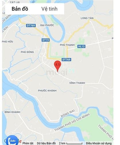 Hình ảnh Cần bán 322m2 đất thổ cư ở xã Vĩnh Thanh, Nhơn Trạch, khu dân cư
