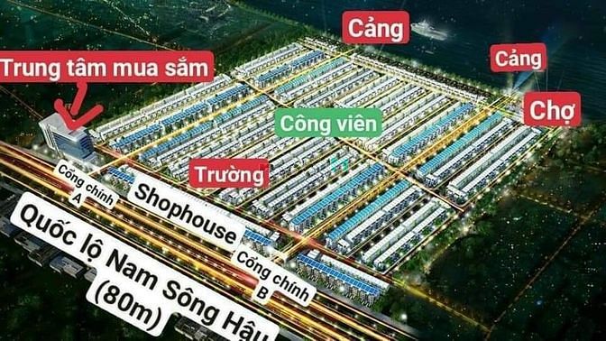 Hình ảnh Khu đô Thị Vạn Phát Ven Sông Hậu