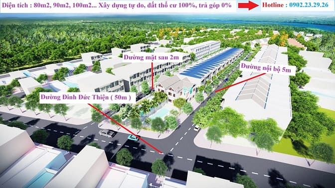 Hình ảnh Đất mặt tiền lớn DT826, cạnh chợ, thổ cư 100%, giá 1,190 tỷ bao hết.