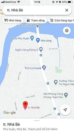 Hình ảnh Bán đất Hẻm 1886 Huỳnh Tấn Phát, Thị trấn Nhà Bè 4x17,5m