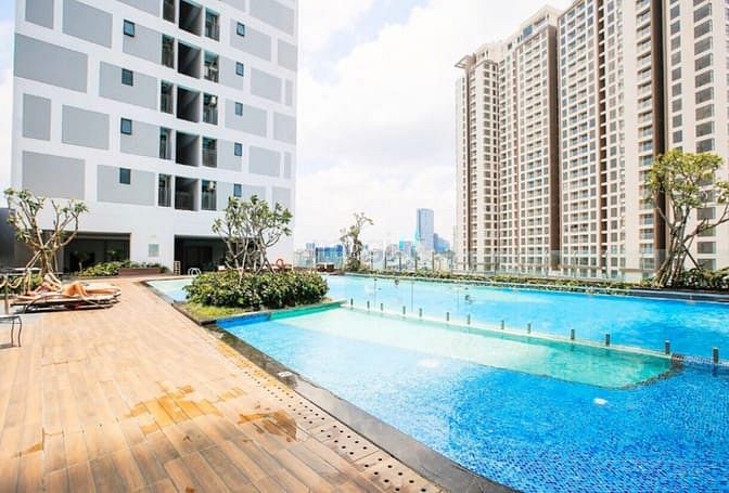 Hình ảnh Cho thuê Studio River Gate 30m2 full nội thất, lầu cao căn góc
