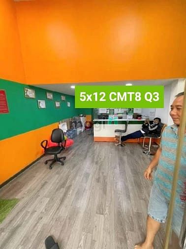 Hình ảnh 5x12M, 3 tầng, cho thuê 35tr/th, 16 tỷ 5 MT cách mạng tháng 8 Q3
