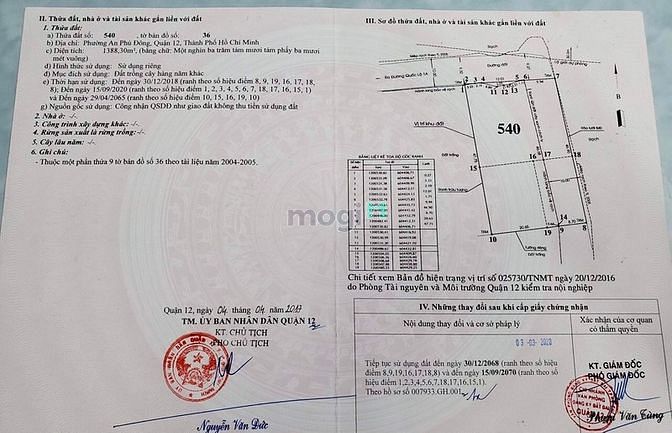 Hình ảnh Bán Gấp Đất 1388m2 Đất An Phú Đông 3 Quận 12