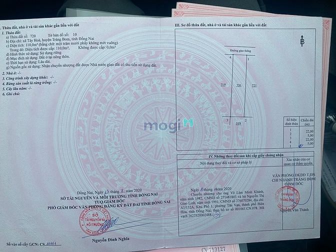 Hình ảnh Ngân hàng VIB thanh lý đất giá rẻ tại TP Biên Hòa, sổ đỏ thổ cư