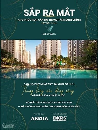 Hình ảnh Chung cư trả góp West Gate, Bình Chánh, 2P 2WC giá rẻ