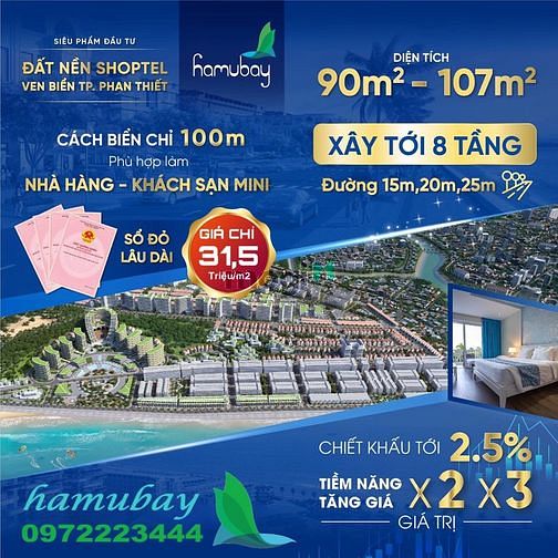 Hình ảnh Suất nội bộ 4 lô giá gốc CDT - Dự án KĐT biển Hamubay