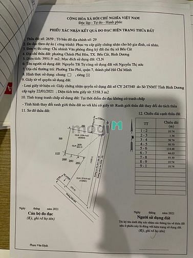 Hình ảnh Lô góc 3952m2 DH 605 và CPH10, ngay TT bảo trợ Mb6626 đăng ký ngay BD,