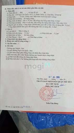 Hình ảnh Bán gấp lô đất 2 mặt tiền đường Ngô Chí Quốc-P Bình Chiểu-TP Thủ Đức