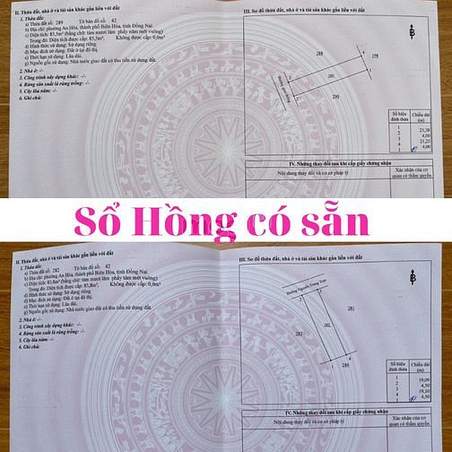 Hình ảnh Mở Bán KDC Mới trong Khu du lịch Sơn Tiên Biên Hoà, Sổ riêng từng nền
