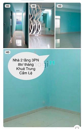 Hình ảnh Cho thuê nhà MT Khuê Trung Cẩm Lệ 2 tầng 3PN mới
