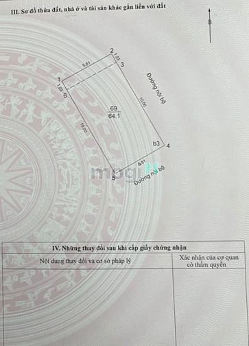 Hình ảnh 7 tỷ! Lô Góc! Ô tô vào nhà! Bán đất Thái Hà 64.1m2, mặt tiền 5.8m.