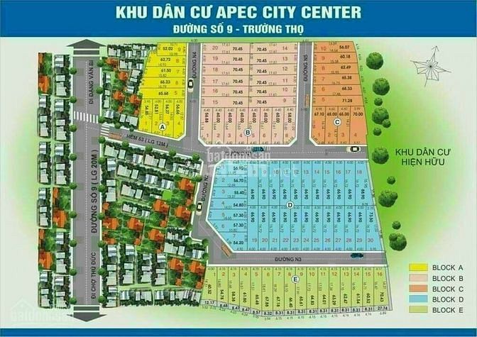 Hình ảnh Đất KDC APEC Trường Thọ, Đường Ô Tô Né Nhau, Diện Tích 67m2