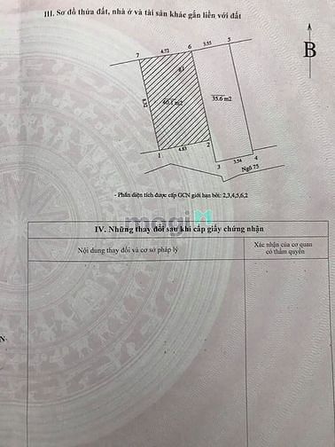 Hình ảnh Bán đất Khương Đình, 36m2, mt 3,6m, gần phố, 3,4 tỷ
