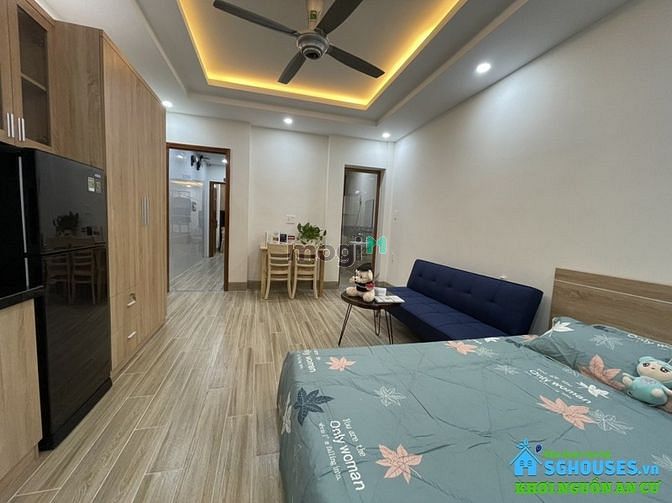 Hình ảnh 🔴Studio Ban Công Lớn, Có Vách Ngăn Full Nôi Thất gần Ngã Tư Bảy Hiền