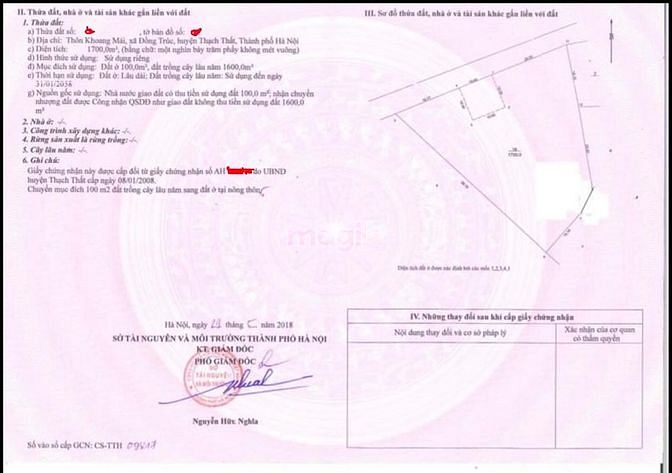 Hình ảnh Bán gấp mảnh đất 1700m2 Tại Đồng Trúc - Thạch Thất - Hà Nội (siêu rẻ)