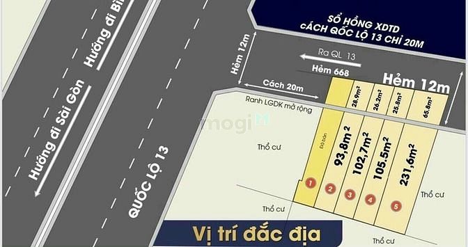 Hình ảnh 3 Lô Đất Mặt Tiền Kinh Doanh - QL13-Hiệp Bình Phước- DT 103.7m2