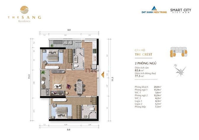 Hình ảnh Mb6623 nạp rút nhanh chóng đẳng cấp nhất ĐN The Sang Residence105.5m²