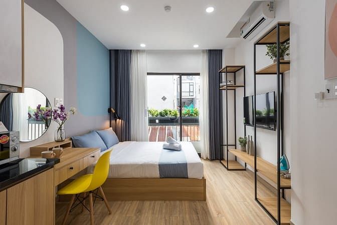 Hình ảnh 💦Studio Ban Công Lớn Mới 100%, Full Nội Thất - Lý Thái Tổ Q3