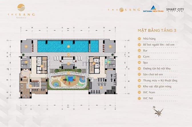 Hình ảnh Chung cư The Sang Residence 105.6m² 3PN
