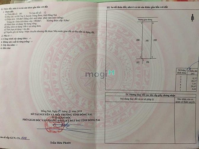 Hình ảnh Bán Gấp Đất Hố Nai, Biên Hoà. Sổ Hồng Riêng thổ cư. Giá 950 Triệu