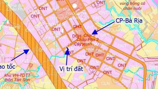 Hình ảnh Đất châu pha phú mỹ thổ cư sổ riêng 200m2 cần bán gấp gần KCN sonadezi