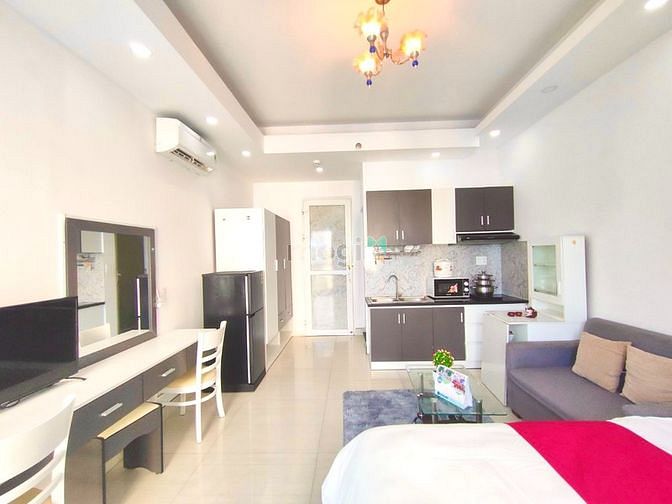 Hình ảnh 🏬 🏬Mb6623 nạp rút nhanh chóng Studio Ban Công Lộng Gió - Full Nội thật gần Chùa Pháp Hoa