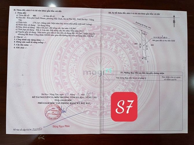 Hình ảnh Bán đất mặt tiền đường đào công soạn 9m, đất thổ cư 180m2