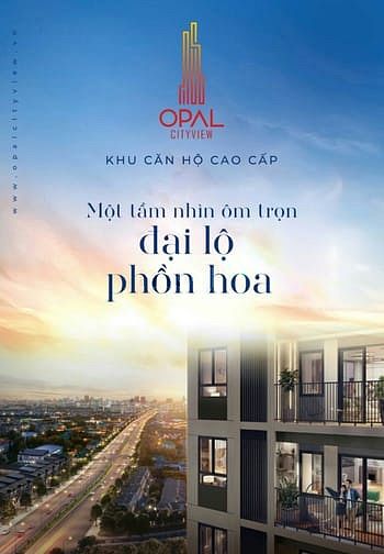 Hình ảnh Opal Cityview mặt tiền đường Đại Lộ Bình Dương