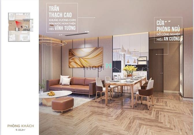 Hình ảnh Chung cư The Sang Residence 62.0m² 1PN cao cấp ĐN