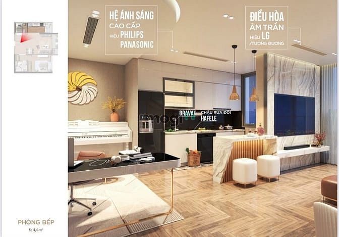 Hình ảnh Chung cư The Sang Residence 62.0m² 1PN cao cấp ĐN