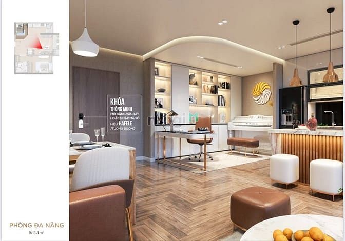 Hình ảnh Chung cư The Sang Residence 62.0m² 1PN cao cấp ĐN