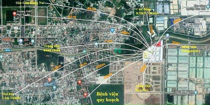 Hình ảnh Nhà Phố Mặt Tiền Khu Đô Thị Bàu Xéo Trảng Bom